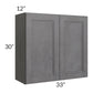 RTA Stone Grey 33" x 30" Wall Cabinet