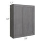 RTA Stone Grey 33" x 42" Wall Cabinet
