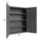 RTA Stone Grey 33" x 42" Wall Cabinet with 1 Decorative End Panel