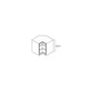 RTA Stone Grey 36" Corner Three Drawer Base Cabinet