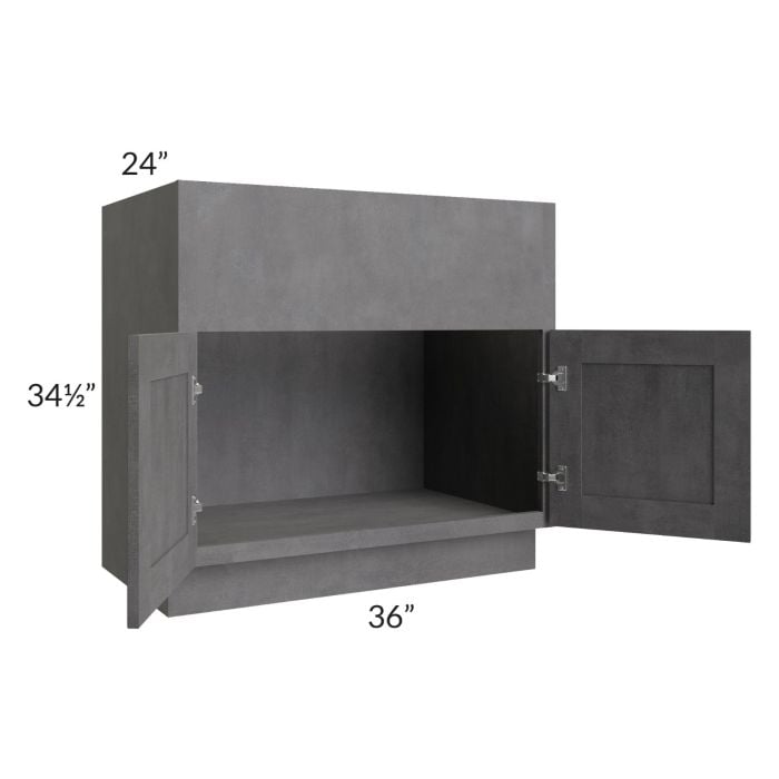 RTA Stone Grey 36" Farm Sink Base