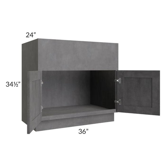 RTA Stone Grey 36" Farm Sink Base