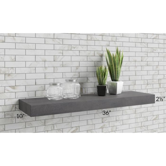 RTA Stone Grey 36" Floating Shelf