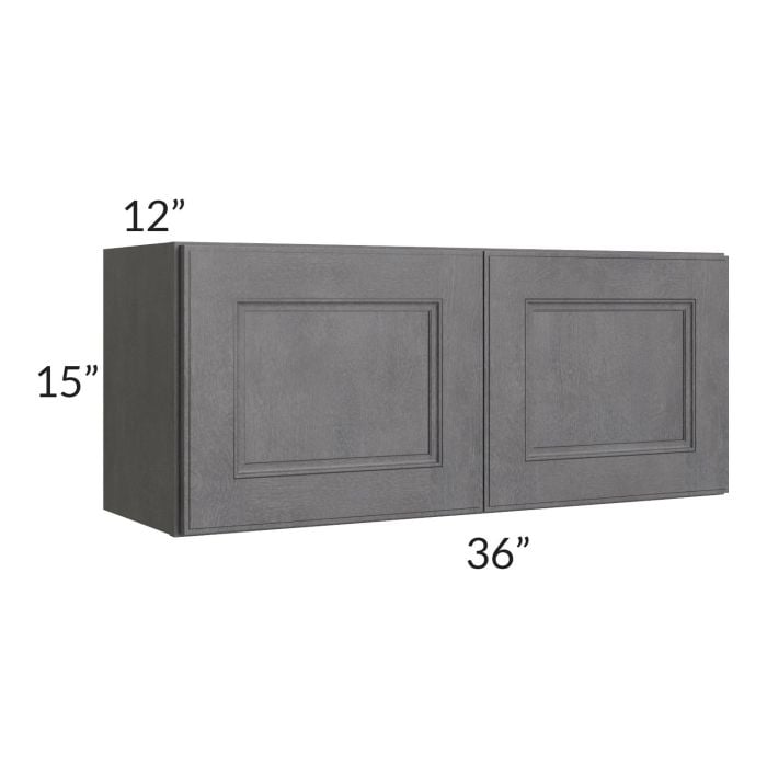RTA Stone Grey 36" x 15" Wall Cabinet