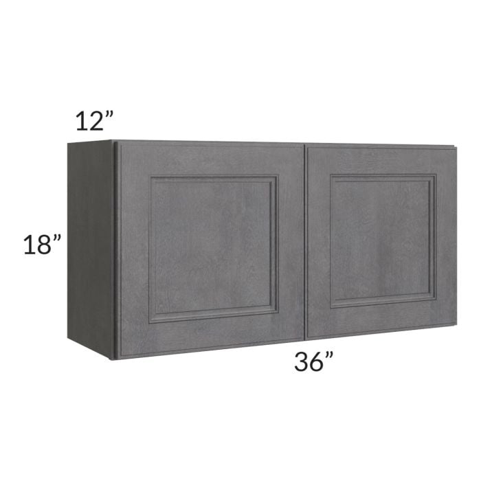 RTA Stone Grey 36" x 18" Wall Cabinet