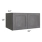 RTA Stone Grey 36" x 18"x 24" Refrigerator Wall Cabinet