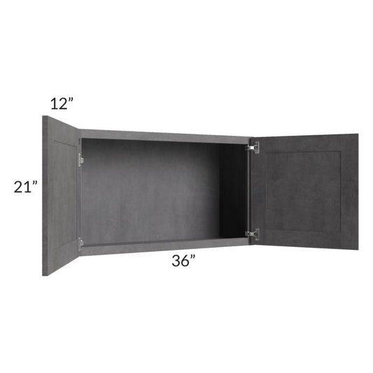 RTA Stone Grey 36" x 21" Wall Cabinet