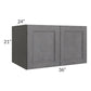 RTA Stone Grey 36" x 21" x 24" Refrigerator Wall Cabinet