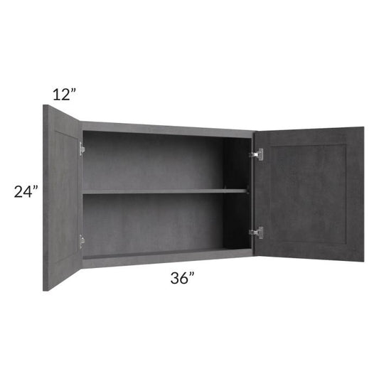 RTA Stone Grey 36" x 24" Wall Cabinet