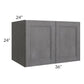 RTA Stone Grey 36" x 24" x 24" Refrigerator Wall Cabinet
