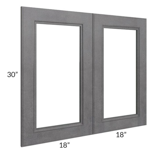 RTA Stone Grey 36" x 30" Glass Door
