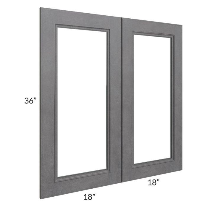 RTA Stone Grey 36" x 36" Glass Door
