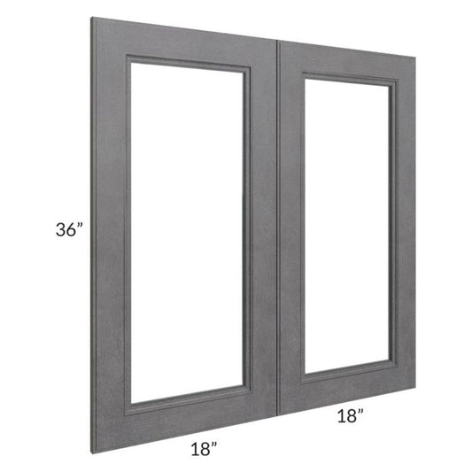 RTA Stone Grey 36" x 36" Glass Door