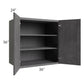 RTA Stone Grey 36" x 36" x 24" Split Pantry Wall Cabinet