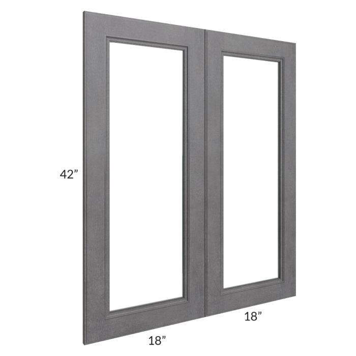 RTA Stone Grey 36" x 42" Glass Door