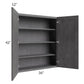 RTA Stone Grey 36" x 42" Wall Cabinet with 1 Decorative End Panel