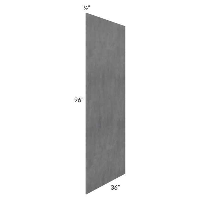 RTA Stone Grey 36" x 96" Island Panel