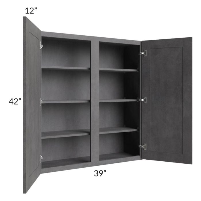 RTA Stone Grey 39" x 42" Wall Cabinet