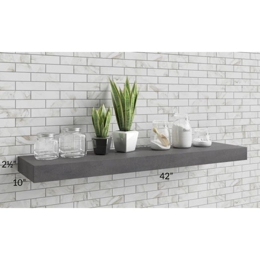 RTA Stone Grey 42" Floating Shelf