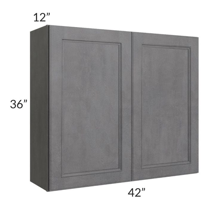 RTA Stone Grey 42" x 36" Wall Cabinet