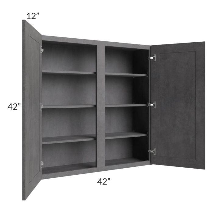 RTA Stone Grey 42" x 42" Wall Cabinet