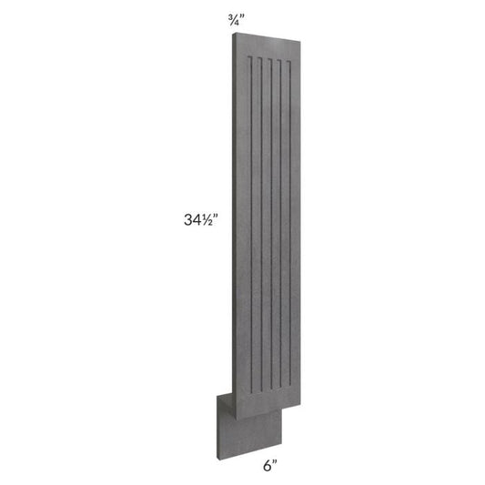 RTA Stone Grey 6" Fluted Base Filler