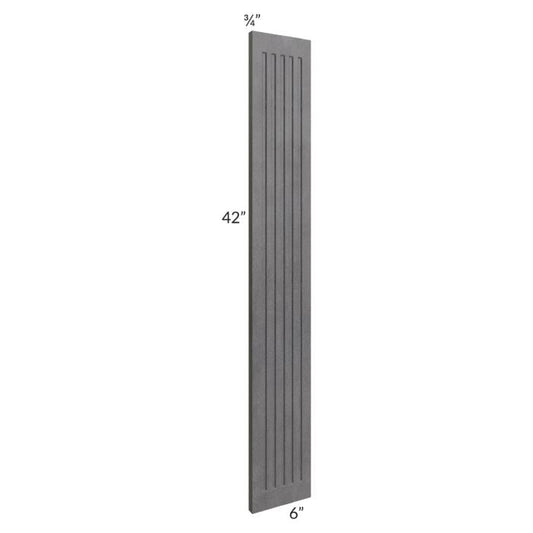 RTA Stone Grey 6" x 42" Fluted Wall Filler
