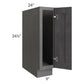 RTA Stone Grey 9" Full Height Door Tray Base Cabinet - Right Hinged