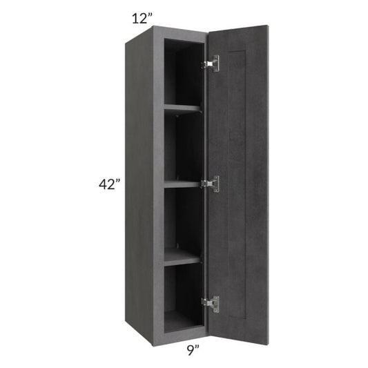 RTA Stone Grey 9" x 42" Wall Cabinet