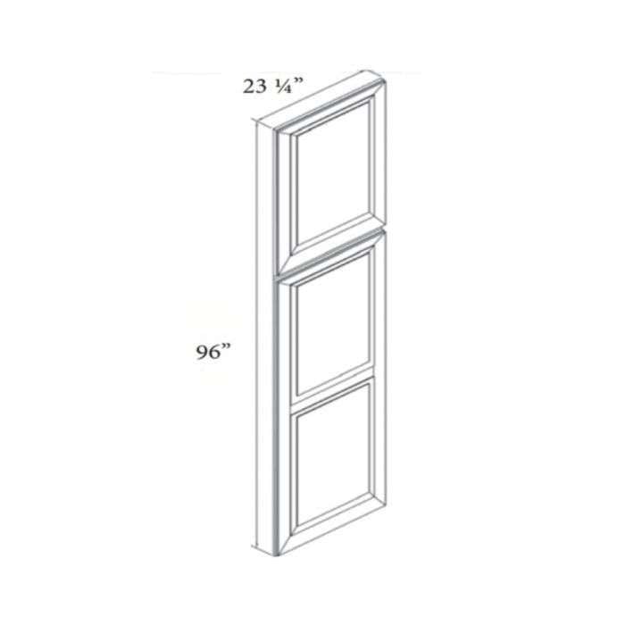 RTA Stone Grey 96" Tall Decorative End Panel