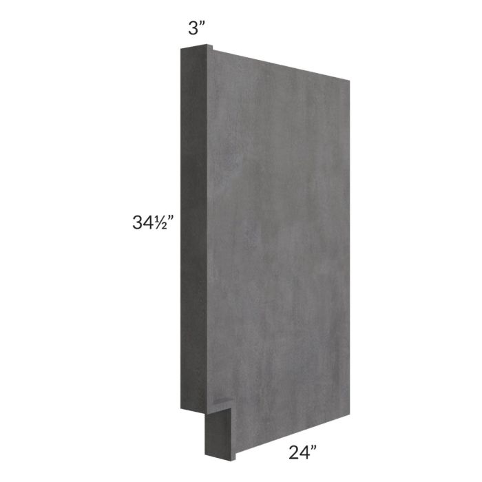RTA Stone Grey Base End Panel / Appliance End Panel