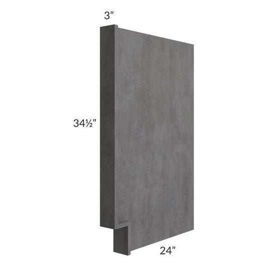 RTA Stone Grey Base End Panel / Appliance End Panel