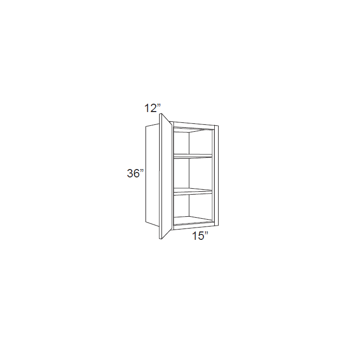 RTA Stone Shaker 15" x 36" Wall Cabinet