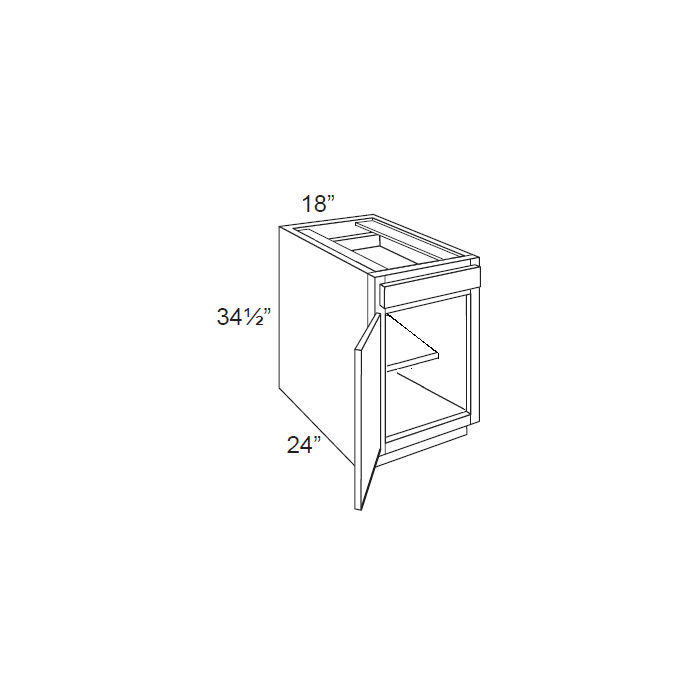 RTA Stone Shaker 18" Base Cabinet