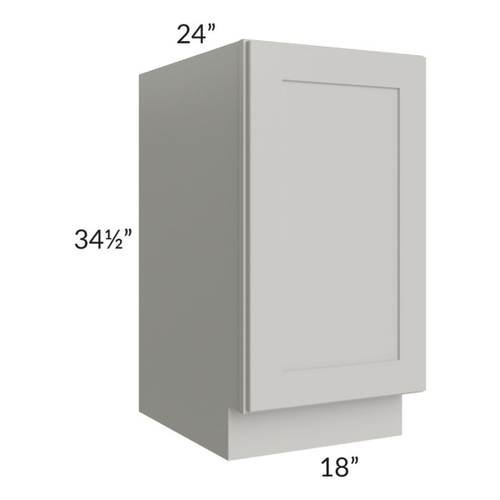 RTA Stone Shaker 18" Full Height Door Base Cabinet with 2 Decorative End Panels