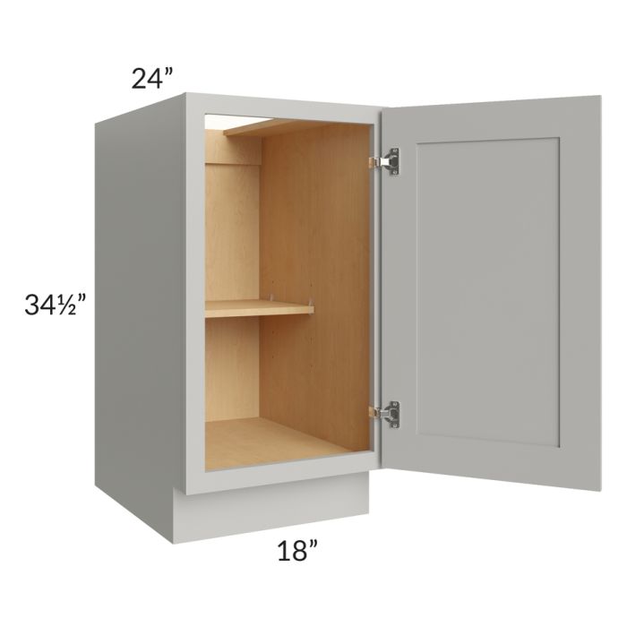 RTA Stone Shaker 18" Full Height Door Base Cabinet with 2 Decorative End Panels and 2 Roll Out Trays