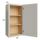 RTA Stone Shaker 18" x 36" Wall Cabinet with 2 Decorative End Panels