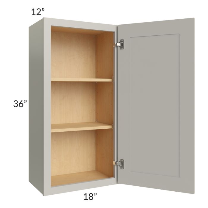 RTA Stone Shaker 18" x 36" Wall Cabinet with 2 Decorative End Panels