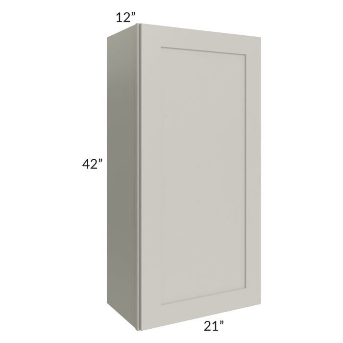 RTA Stone Shaker 21" x 42" Wall Cabinet with 1 Decorative End Panel