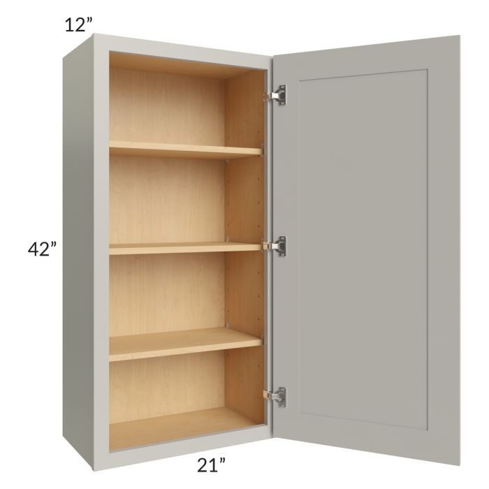 RTA Stone Shaker 21" x 42" Wall Cabinet with 2 Decorative End Panels