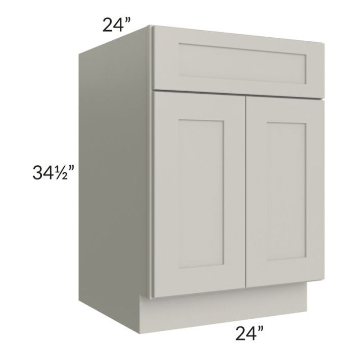 RTA Stone Shaker 24" Base Cabinet with 1 Decorative End Panel and 1 Roll Out Tray