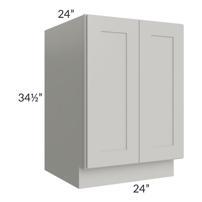 RTA Stone Shaker 24" Full Height Door Base Cabinet with 2 Decorative End Panels and 1 Roll Out Tray
