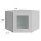 RTA Stone Shaker 24" x 18" Decorative Wall Diagonal Corner Cabinet