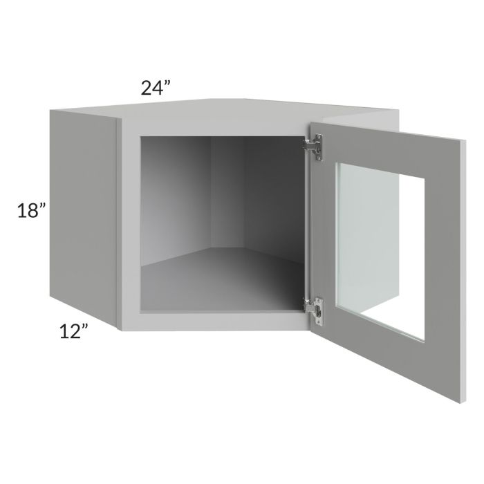 RTA Stone Shaker 24" x 18" Decorative Wall Diagonal Corner Cabinet