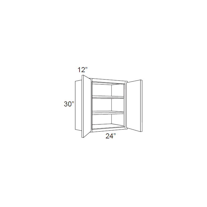 RTA Stone Shaker 24" x 30" Wall Cabinet