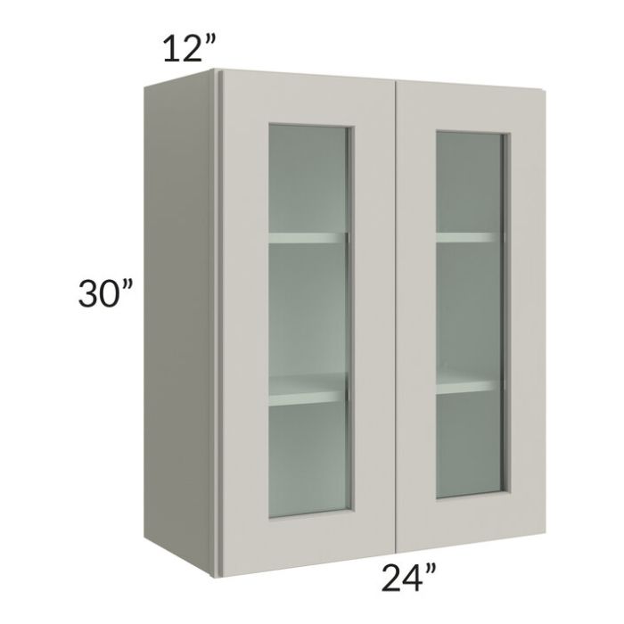 RTA Stone Shaker 24" x 30" Wall Glass Door Cabinet (Prepped for Glass Doors)