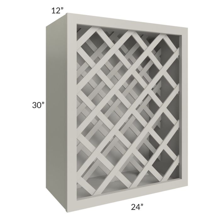 RTA Stone Shaker 24" x 30" Wine Rack Cabinet with 2 Decorative End Panels