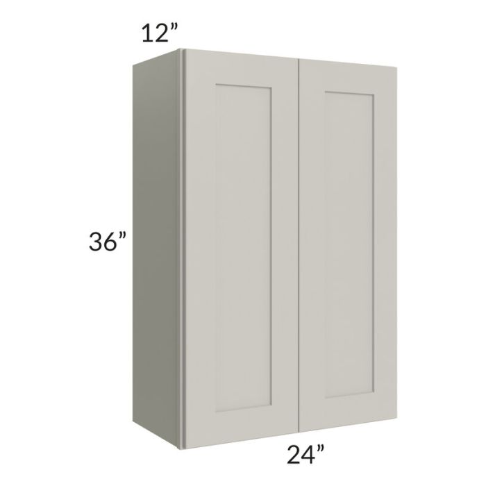 RTA Stone Shaker 24" x 36" Wall Cabinet with 2 Decorative End Panels