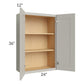 RTA Stone Shaker 24" x 36" Wall Cabinet with 2 Decorative End Panels