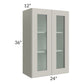 RTA Stone Shaker 24" x 36" Wall Glass Door Cabinet (Prepped for Glass Doors)